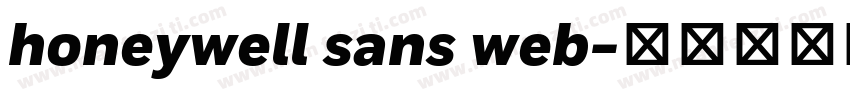 honeywell sans web字体转换